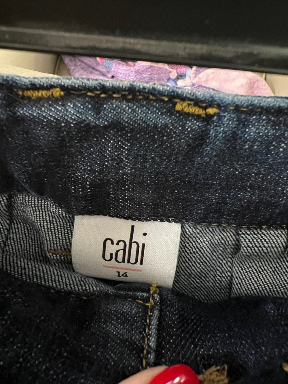 CAbi Lido Cropped Wide-Leg Dark Wash Denim Jeans - Picture 3 of 3
